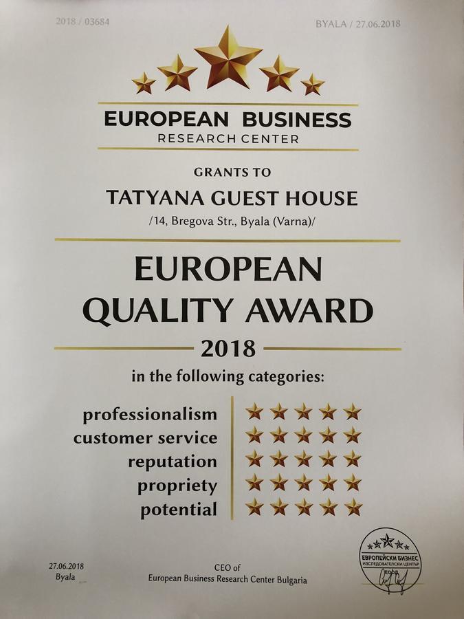 Tatyana Guest House Byala (Varna) Exterior foto